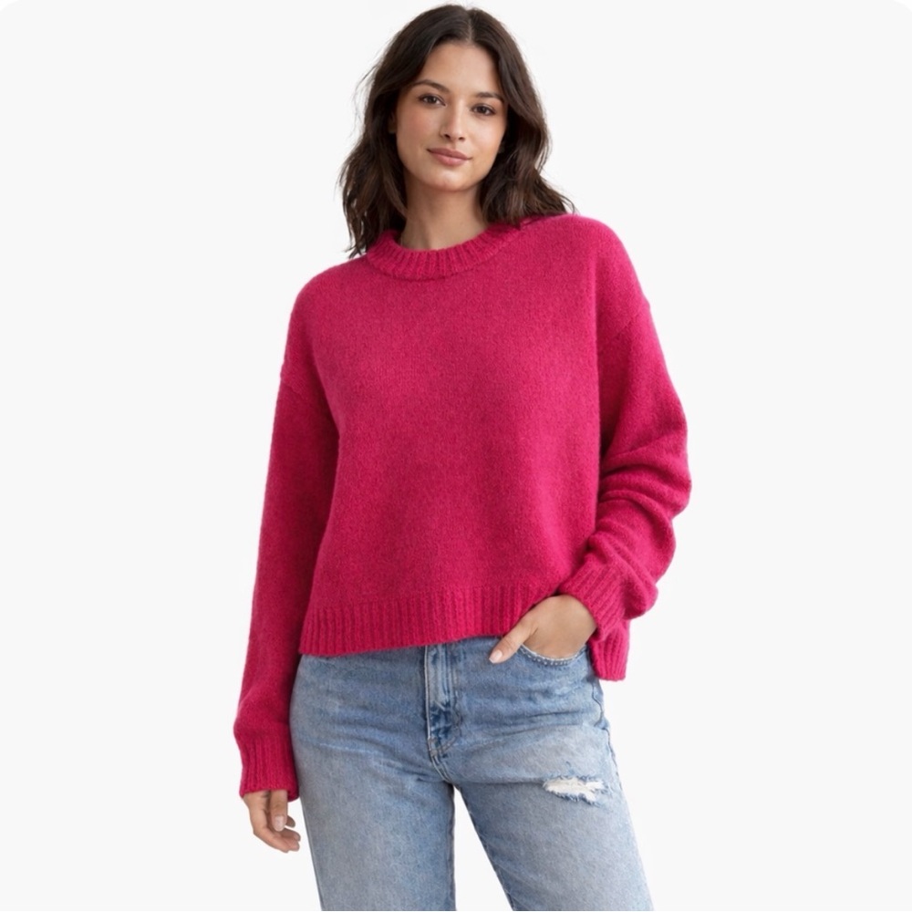 J. Crew Sweater Pink Oversized XXS